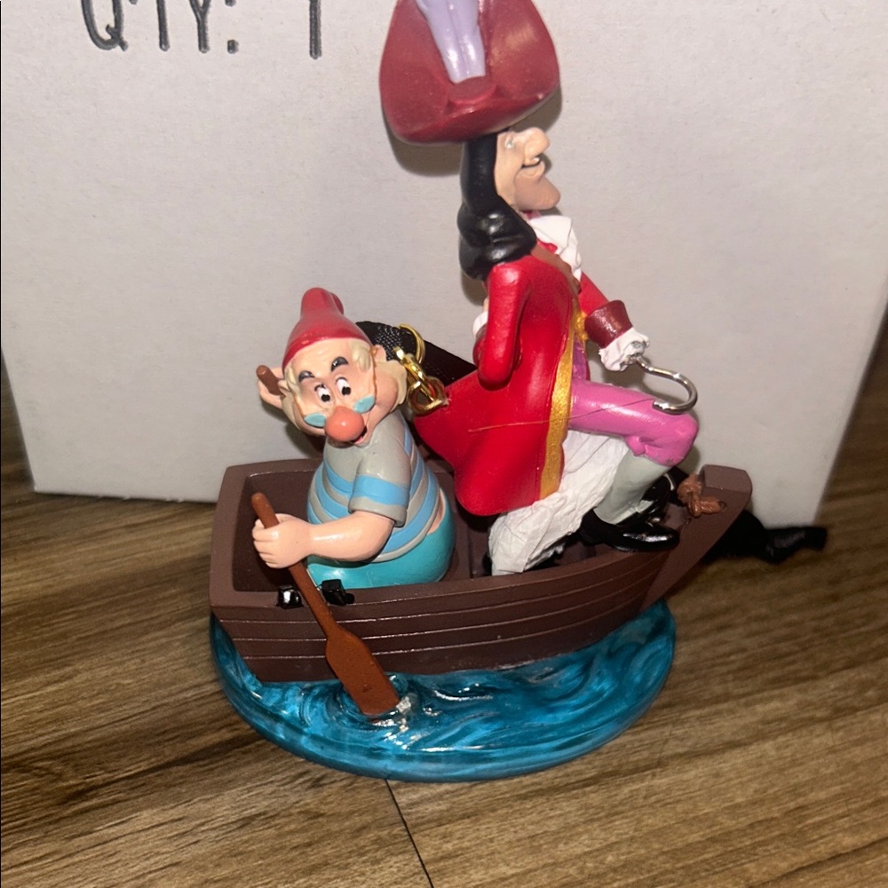 Pirate Figurine with Boat ornament